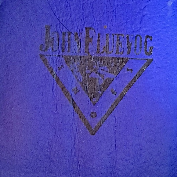 John Fluevog Classic Radio CBC Derby Shoes Black and Blue Size 6.5 - Picture 8 of 8